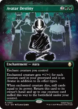 [333]【EN】【FOIL】■ボーダーレス■アバターの宿命/Avatar Destiny【TLA】[R][緑]