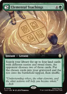 [378]【EN】【FOIL】■拡張アート■根源の教え/Elemental Teachings【TLA】[R][緑]