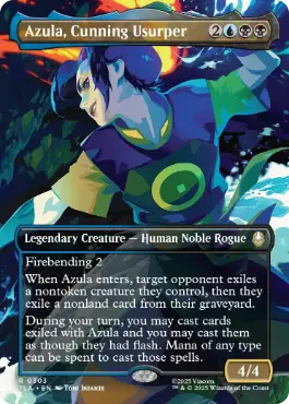 [303]【EN】【FOIL】■ボーダーレス■狡猾な簒奪者、アズーラ/Azula, Cunning Usurper【TLA】[R][多色]