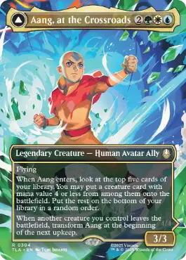 [304]【EN】【FOIL】■ボーダーレス■岐路に立つアン/Aang, at the Crossroads【TLA】[R][多色]