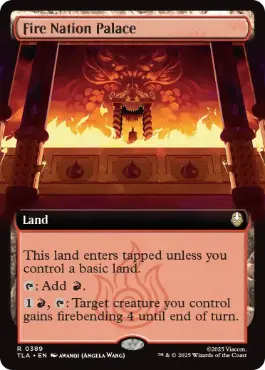 [389]【EN】【FOIL】■拡張アート■火の国の宮殿/Fire Nation Palace【TLA】[R][土地]