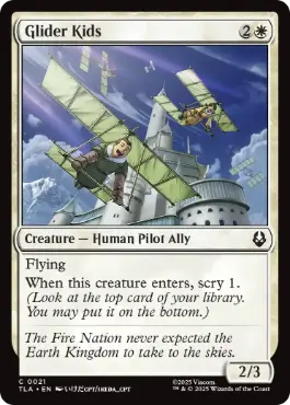 [021]【EN】【FOIL】グライダーの子どもたち/Glider Kids【TLA】[C][白]