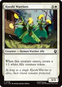 [026]【EN】【FOIL】キヨシの戦士たち/Kyoshi Warriors【TLA】[C][白]