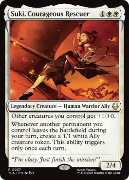 [037]【EN】【FOIL】勇敢なる救出者、スキ/Suki, Courageous Rescuer【TLA】[R][白]