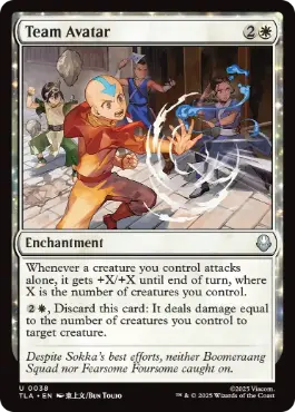 [038]【EN】【FOIL】チーム・アバター/Team Avatar【TLA】[U][白]