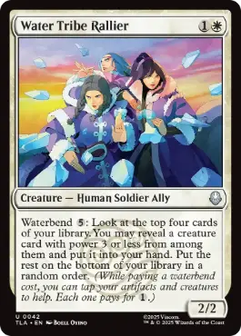 [042]【EN】【FOIL】水の部族の結集者/Water Tribe Rallier【TLA】[U][白]