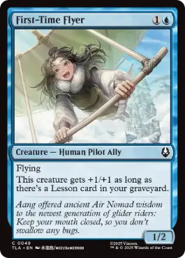 [049]【EN】【FOIL】初めての飛行者/First-Time Flyer【TLA】[C][青]