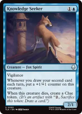 [060]【EN】【FOIL】知識探し/Knowledge Seeker【TLA】[U][青]