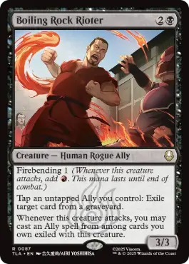 [087]【EN】【FOIL】釜茹岩の暴動者/Boiling Rock Rioter【TLA】[R][黒]
