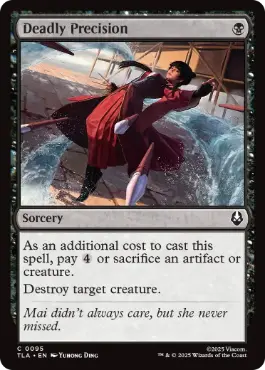 [095]【EN】【FOIL】正確無比/Deadly Precision【TLA】[C][黒]