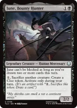 [106]【EN】賞金稼ぎ、ジューン/June, Bounty Hunter【TLA】[U][黒]