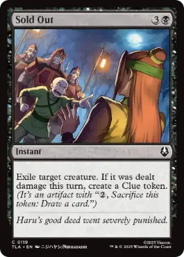 [119]【EN】【FOIL】完売/Sold Out【TLA】[C][黒]