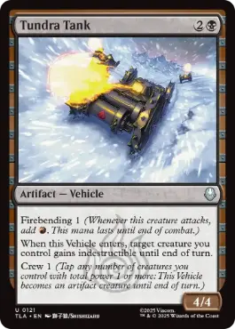 [121]【EN】【FOIL】ツンドラ戦車/Tundra Tank【TLA】[U][黒]