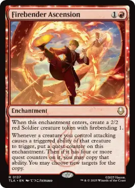 [137]【EN】【FOIL】火のベンダーの位に至る/Firebender Ascension【TLA】[R][赤]