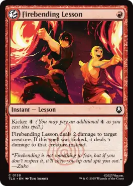 [138]【EN】【FOIL】火の技の修行/Firebending Lesson【TLA】[C][赤]