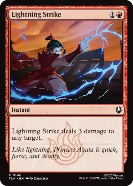 [146]【EN】【FOIL】稲妻の一撃/Lightning Strike【TLA】[C][赤]