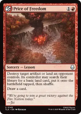 [149]【EN】【FOIL】自由の代価/Price of Freedom【TLA】[U][赤]