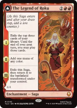 [145]【EN】【FOIL】ロクの伝説/The Legend of Roku【TLA】[M][赤]