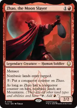 [162]【EN】【FOIL】月殺し、ジャオ/Zhao, the Moon Slayer【TLA】[R][赤]