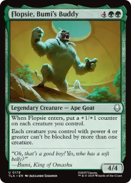 [179]【EN】【FOIL】ブミのペット、フロプシー/Flopsie, Bumi's Buddy【TLA】[U][緑]