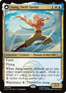 [204]【EN】【FOIL】素早き救済者、アン/Aang, Swift Savior【TLA】[R][多色]