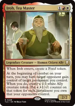 [228]【EN】【FOIL】茶匠、アイロー/Iroh, Tea Master【TLA】[R][多色]