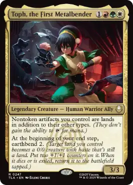 [247]【EN】【FOIL】最初の金属のベンダー、トフ/Toph, the First Metalbender【TLA】[R][多色]