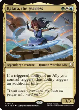 [230]【EN】【FOIL】恐れを知らぬ者、カタラ/Katara, the Fearless【TLA】[R][多色]