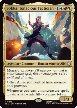 [242]【EN】【FOIL】諦めない戦術家、サカ/Sokka, Tenacious Tactician【TLA】[R][多色]