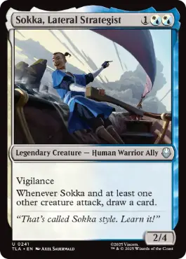 [241]【EN】【FOIL】機略縦横な戦略家、サカ/Sokka, Lateral Strategist【TLA】[U][多色]