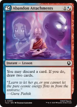 [205]【EN】【FOIL】愛着を捨てる/Abandon Attachments【TLA】[C][多色]
