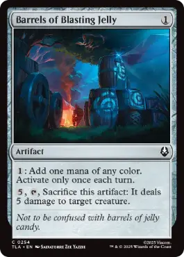 [254]【EN】爆破ゼリーの樽/Barrels of Blasting Jelly【TLA】[C][茶]
