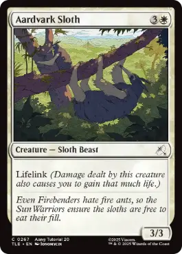 [267]【EN】ツチブタナマケモノ/Aardvark Sloth【TLE】[C][白]
