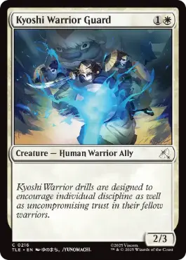 [216]【EN】キヨシの守護戦士/Kyoshi Warrior Guard【TLE】[C][白]