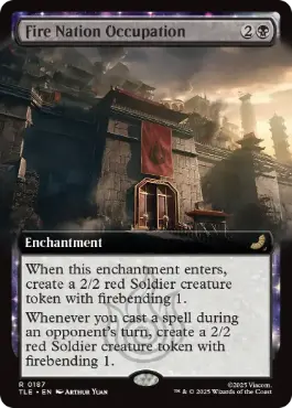 [187]【EN】■拡張アート■火の国の占領/Fire Nation Occupation【TLE】[R][黒]