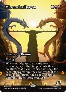 [033]【EN】■ボーダーレス■鏡翼のドラゴン/Mirrorwing Dragon【TLE】[M][赤]