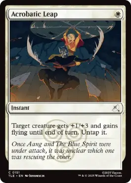 [151]【EN】【FOIL】軽業の跳躍/Acrobatic Leap【TLE】[C][白]