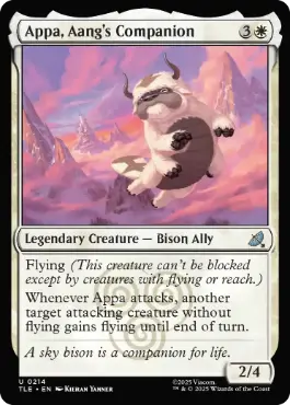 [214]【EN】【FOIL】アンの親友、アッパ/Appa, Aang's Companion【TLE】[U][白]