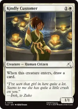 [079]【EN】【FOIL】優しい常連客/Kindly Customer【TLE】[C][白]