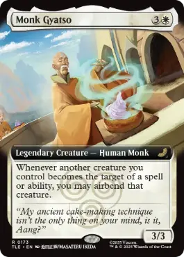 [173]【EN】【FOIL】■拡張アート■ギャツォ和尚/Monk Gyatso【TLE】[R][白]