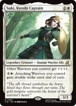 [085]【EN】【FOIL】キヨシの隊長、スキ/Suki, Kyoshi Captain【TLE】[R][白]