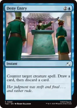 [222]【EN】【FOIL】入国拒否/Deny Entry【TLE】[C][青]
