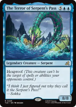 [225]【EN】【FOIL】大蛇の峠の恐怖/The Terror of Serpent's Pass【TLE】[R][青]