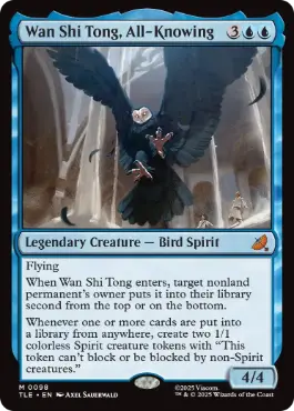 [098]【EN】【FOIL】全知なる者、ワン・シー・トン/Wan Shi Tong, All-Knowing【TLE】[M][青]