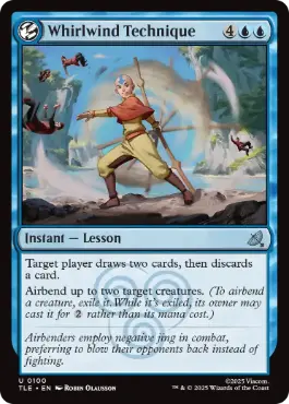 [100]【EN】【FOIL】旋風術/Whirlwind Technique【TLE】[U][青]