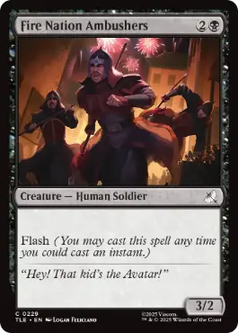 [229]【EN】【FOIL】火の国の伏兵/Fire Nation Ambushers【TLE】[C][黒]