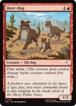 [114]【EN】【FOIL】シカイヌ/Deer-Dog【TLE】[C][赤]