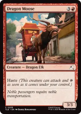 [235]【EN】【FOIL】リュウヘラジカ/Dragon Moose【TLE】[C][赤]