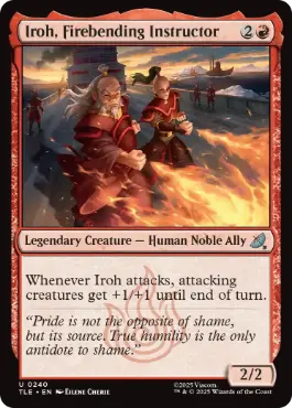 [240]【EN】【FOIL】火の技の師匠、アイロー/Iroh, Firebending Instructor【TLE】[U][赤]
