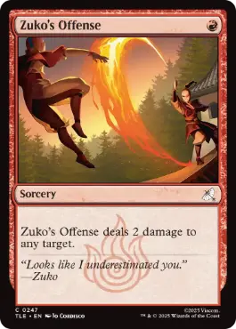 [247]【EN】【FOIL】ズーコの攻勢/Zuko's Offense【TLE】[C][赤]